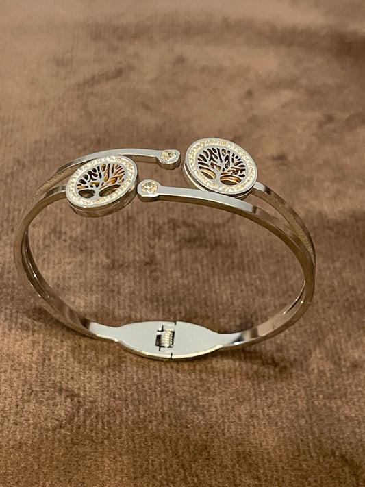 Silver Tree Bangles