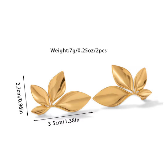 Vintage leaf shaped Earrings