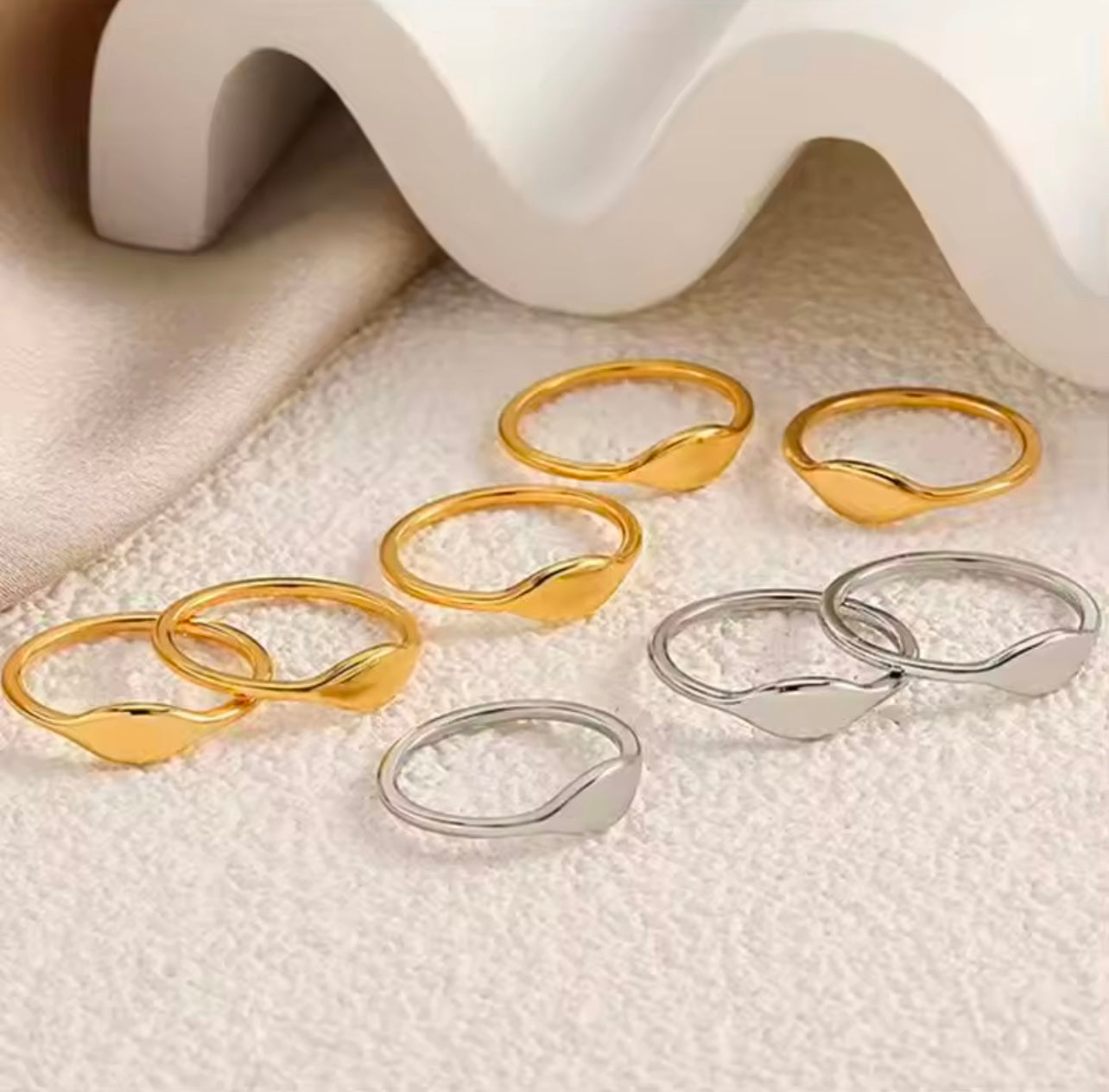 Oval simple fashion Ring