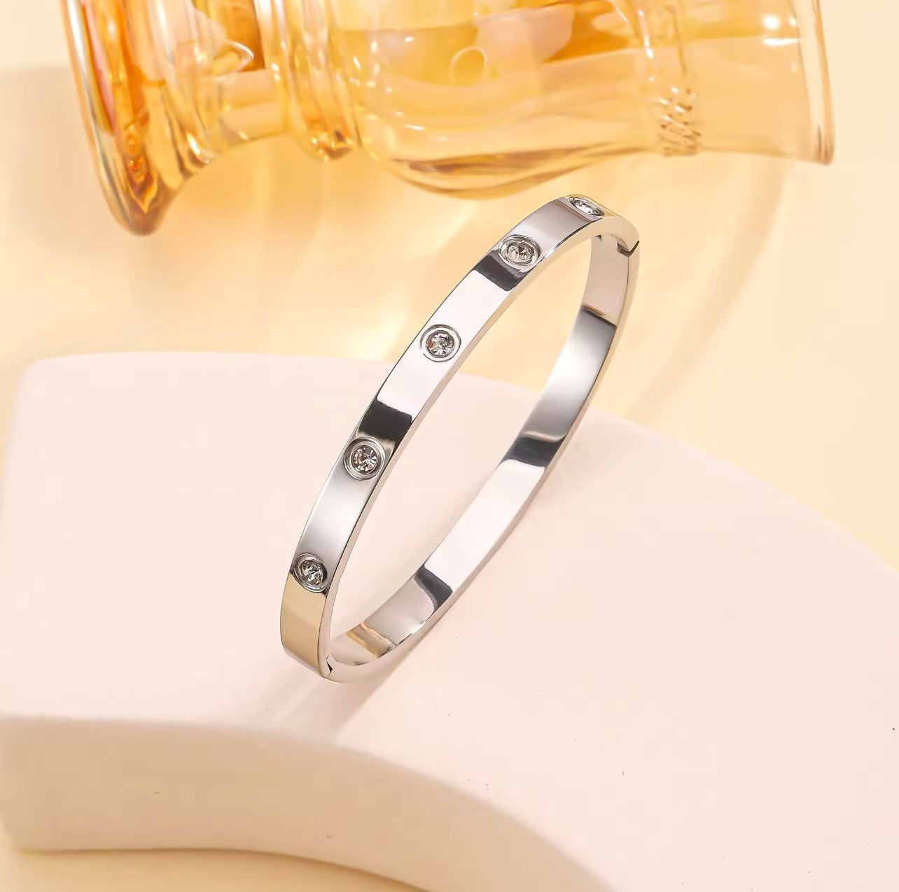 Luxury crystal rhinestone bangles for women