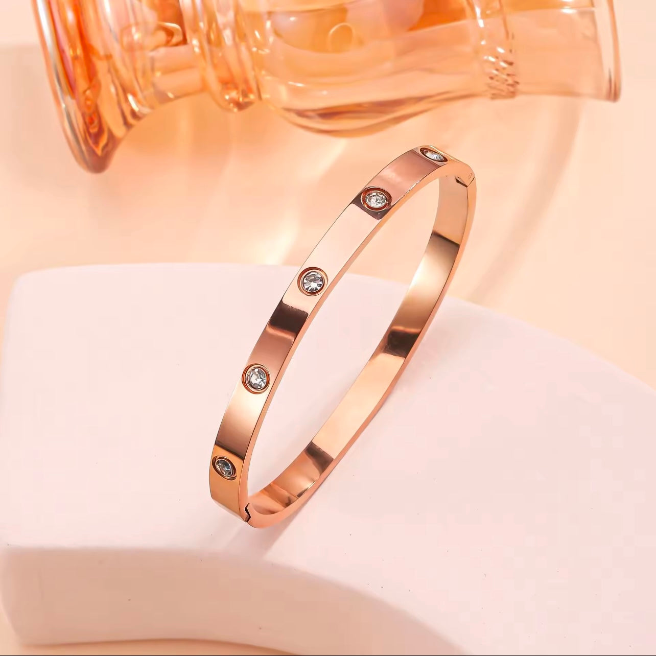 Luxury crystal rhinestone bangles for women