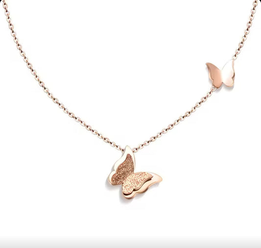 Elegant Butterfly Pendant Necklace