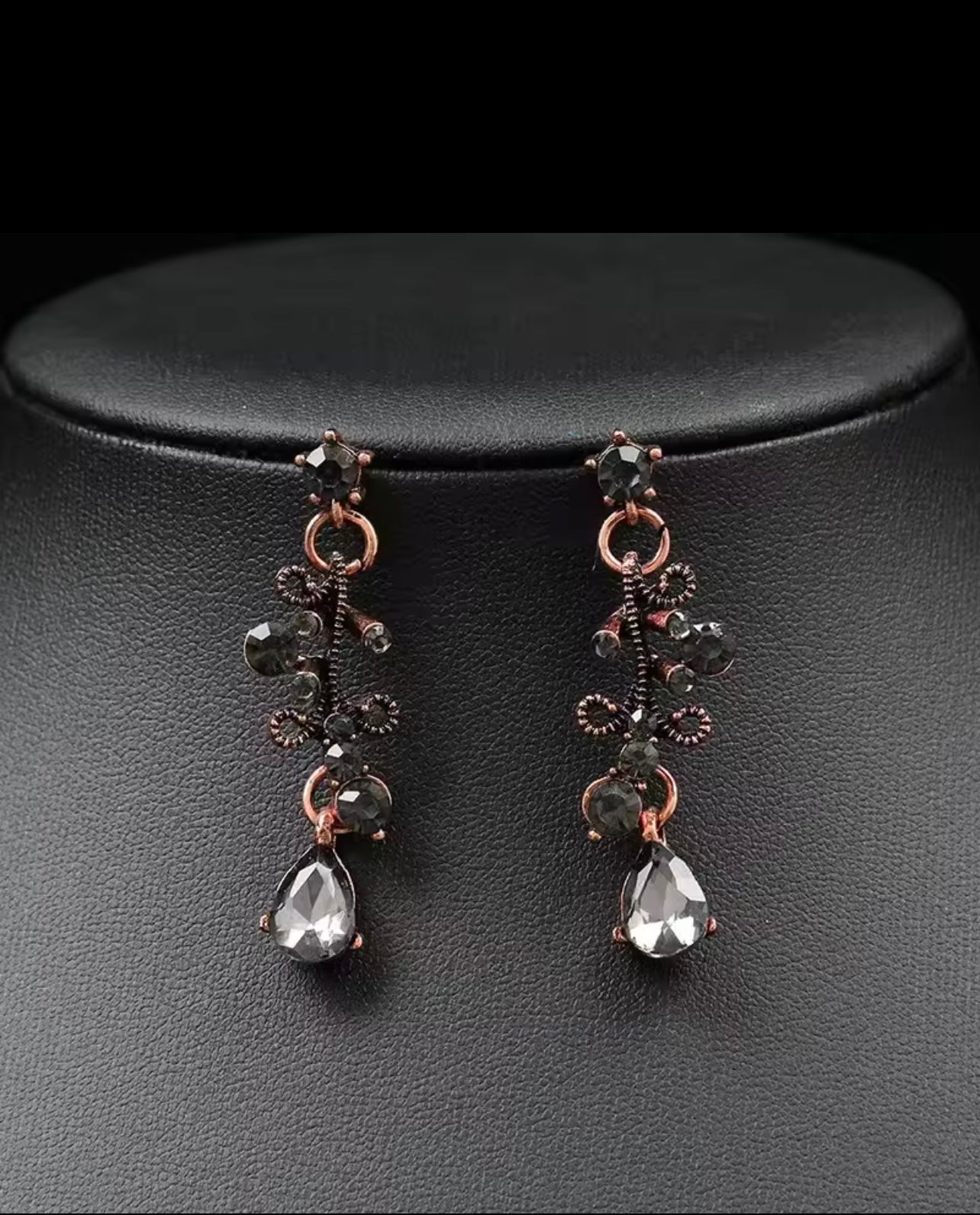 Crystal water drop Necklace Earrings