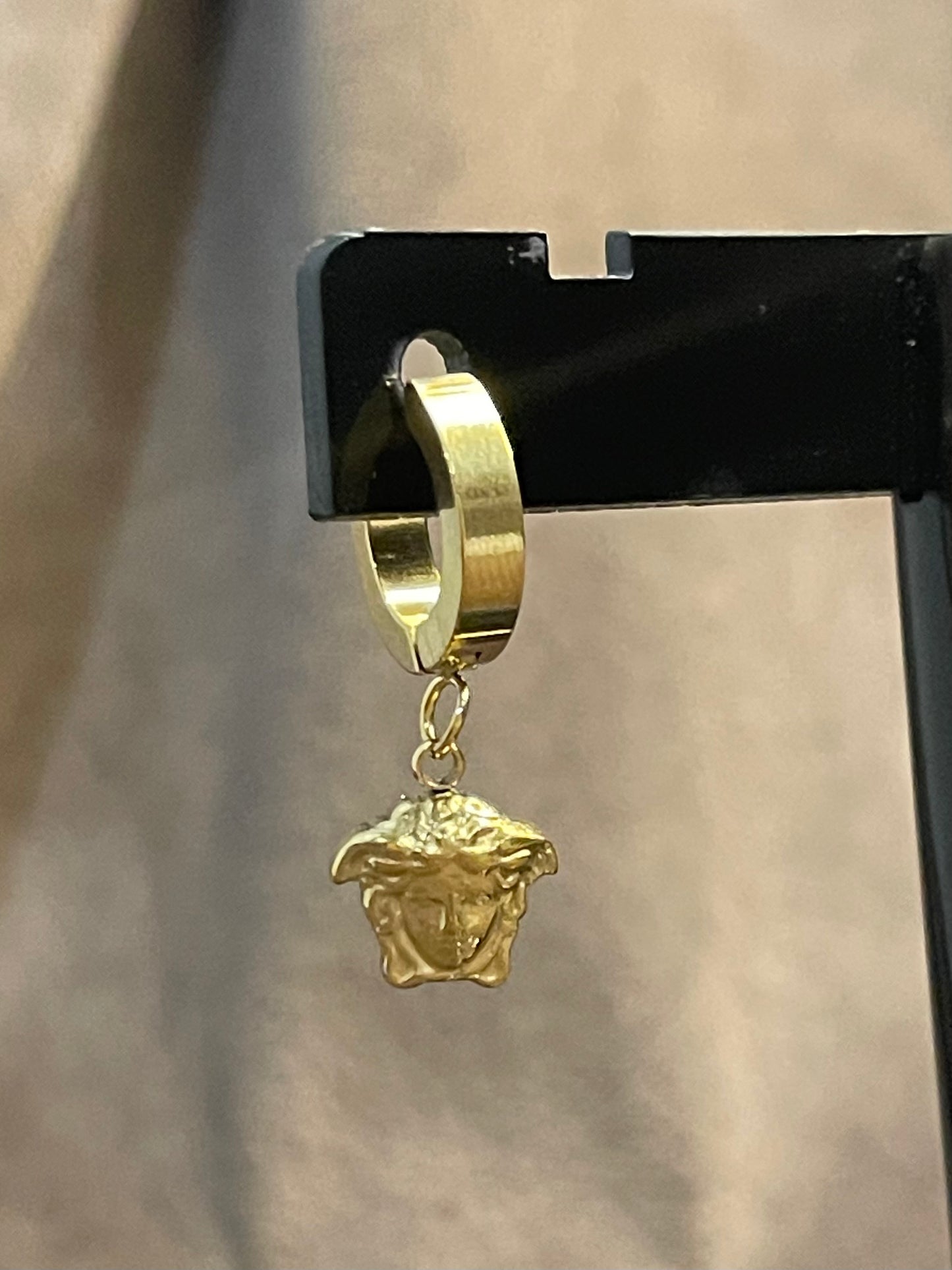 Gold Versace Hoop Earings