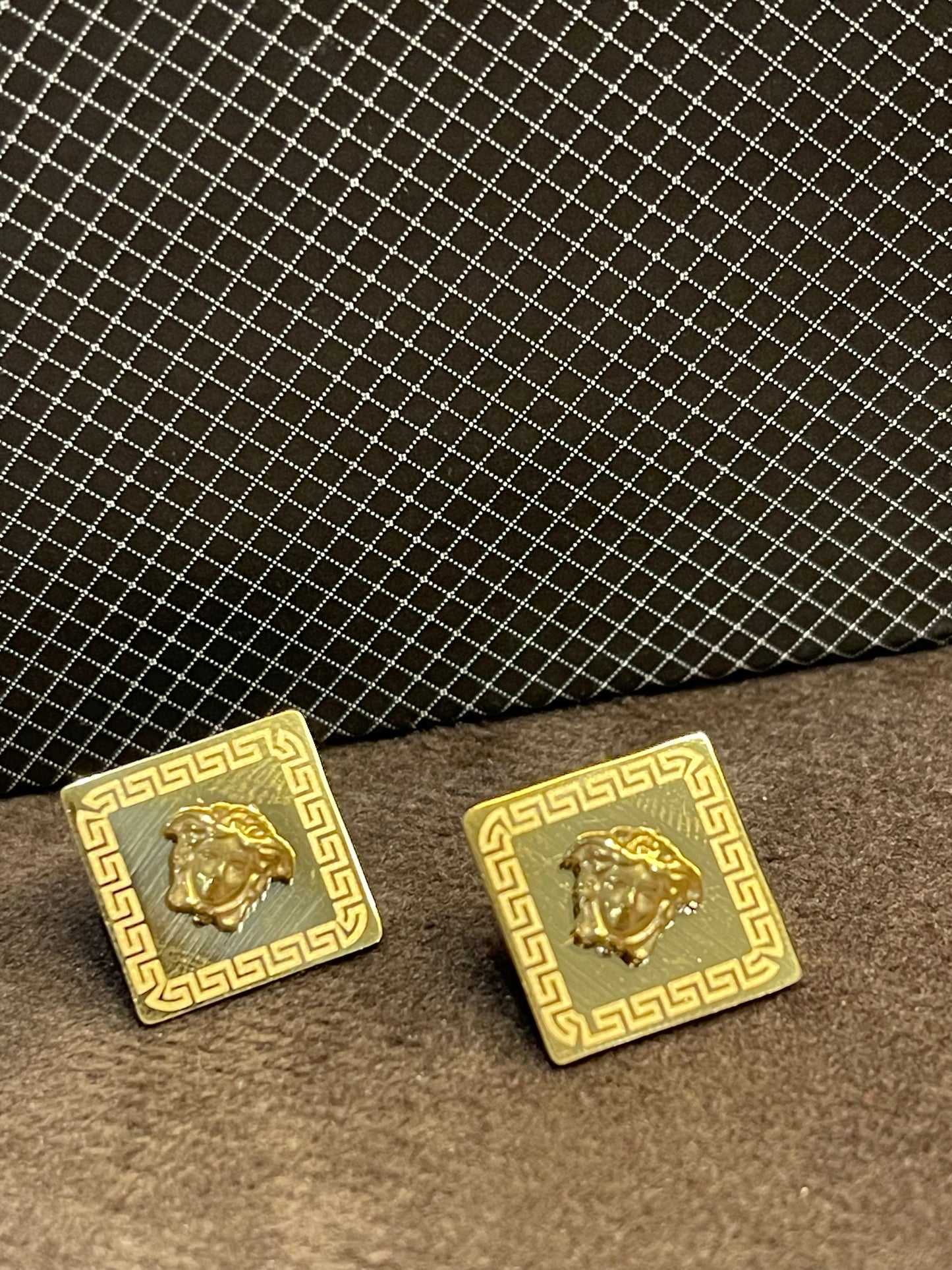 Golden Medusa Earings