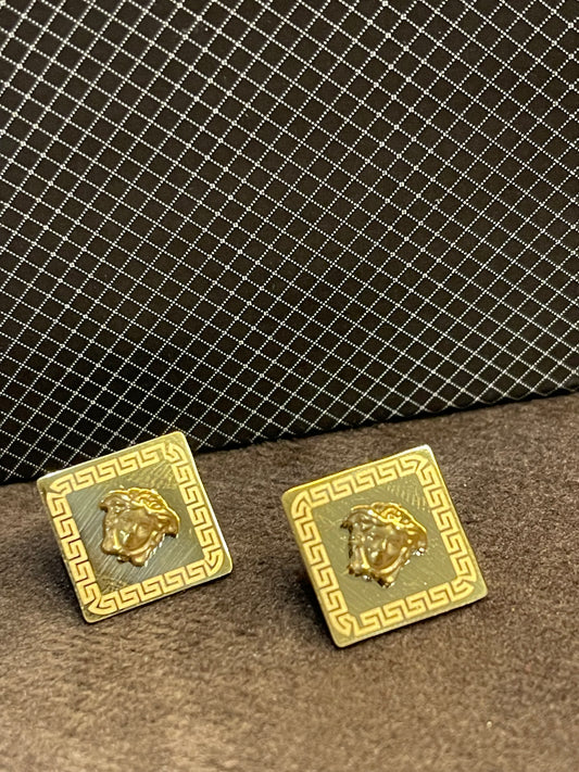 Golden Medusa Earings