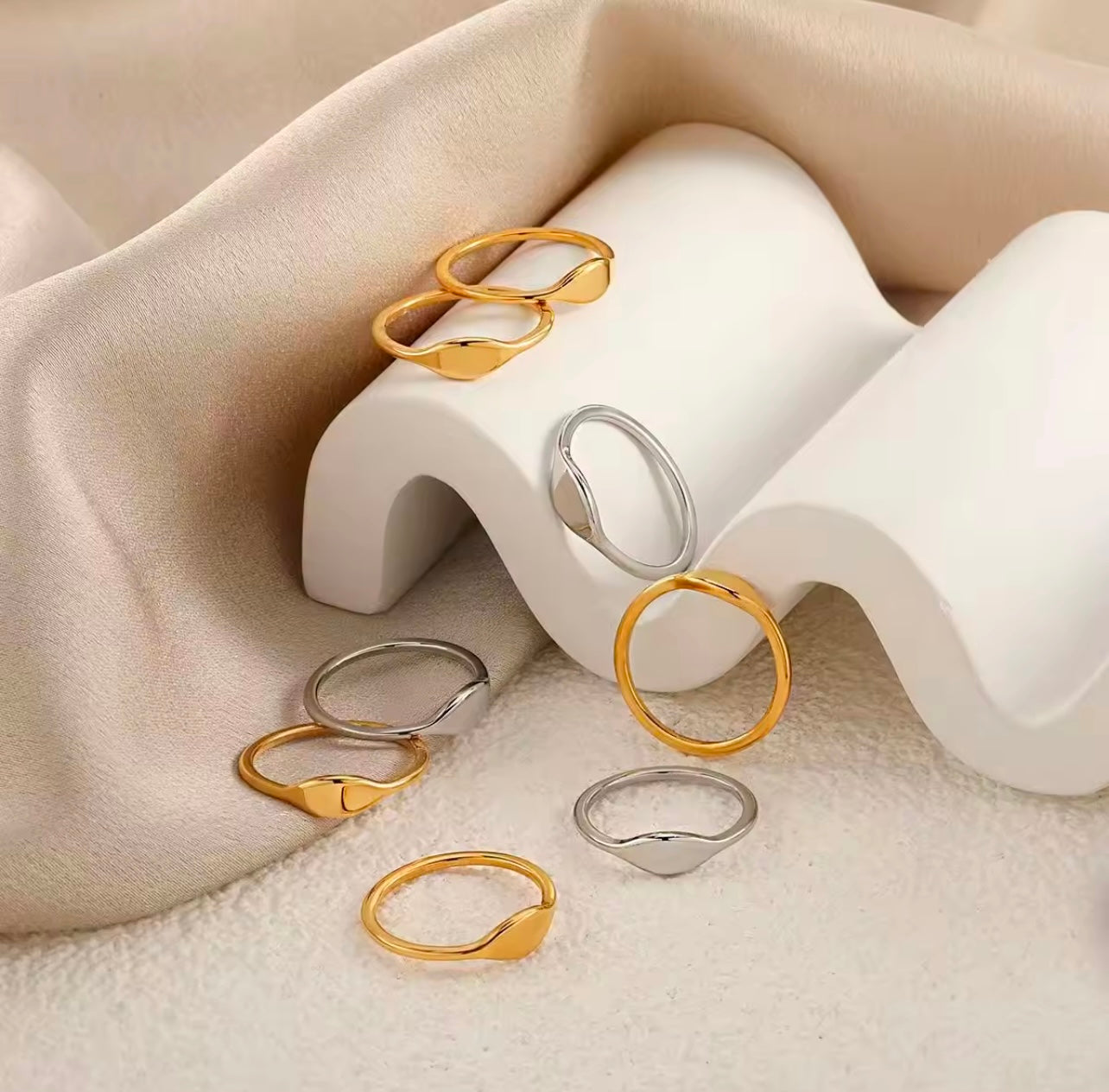 Oval simple fashion Ring