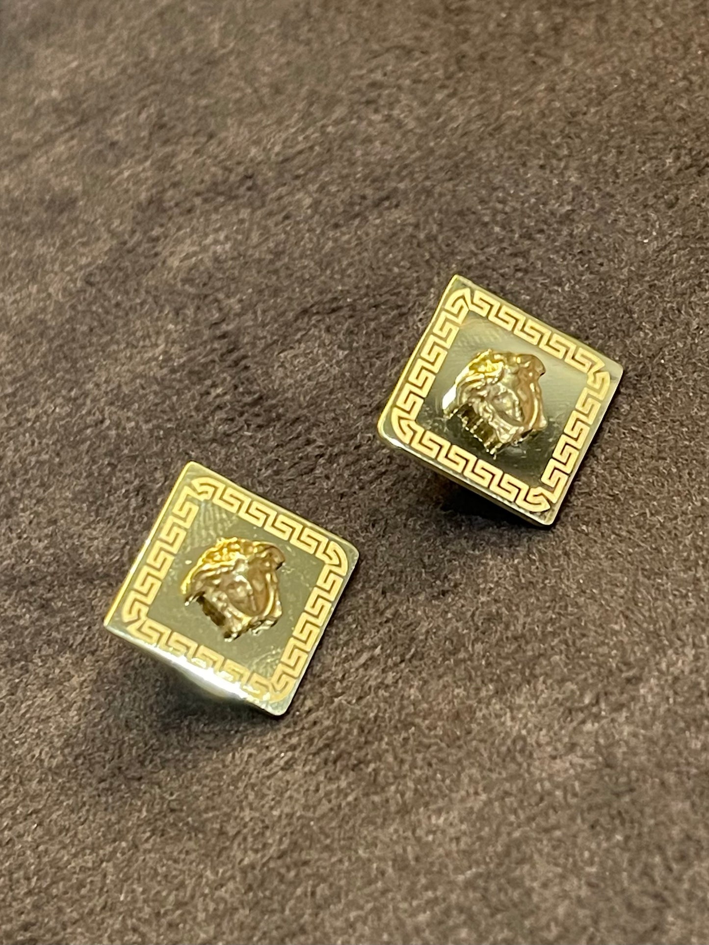 Golden Medusa Earings