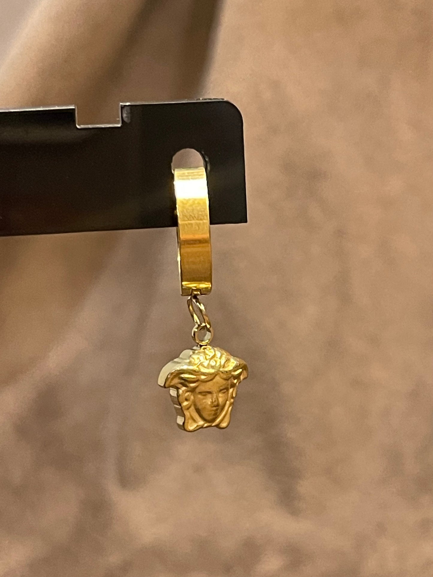 Gold Versace Hoop Earings