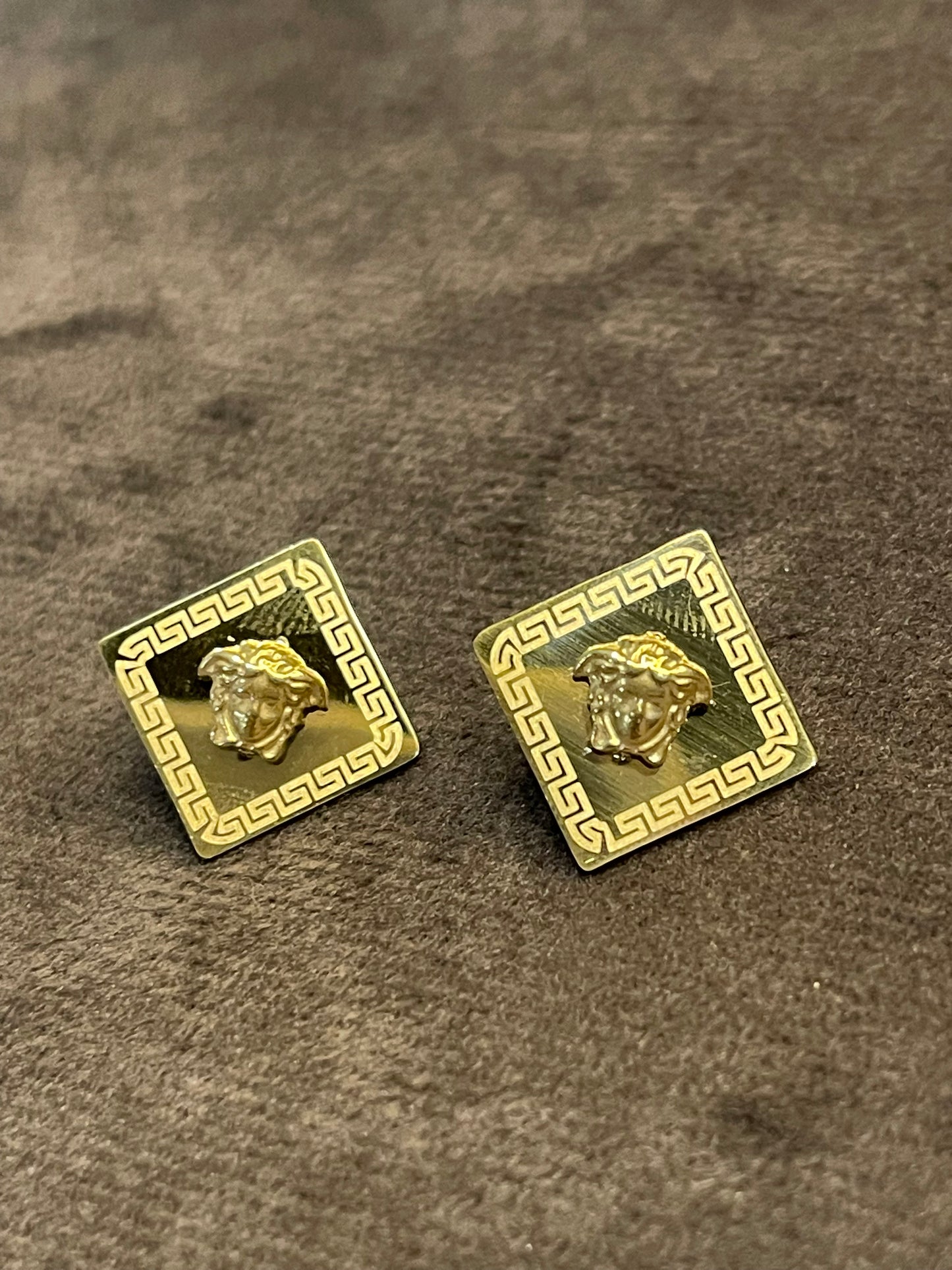 Golden Medusa Earings