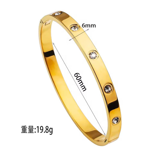 Luxury crystal rhinestone bangles for women
