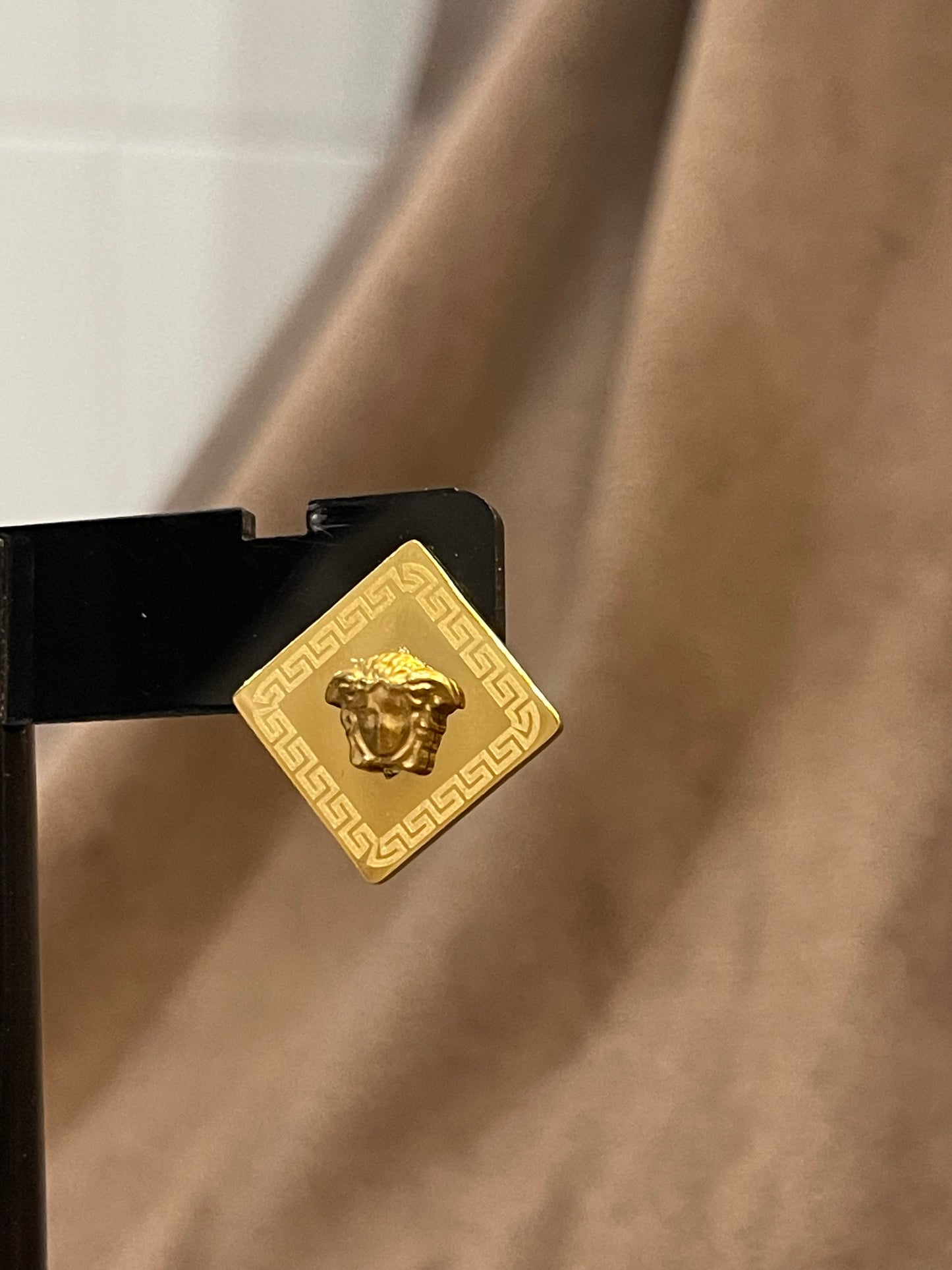 Golden Medusa Earings