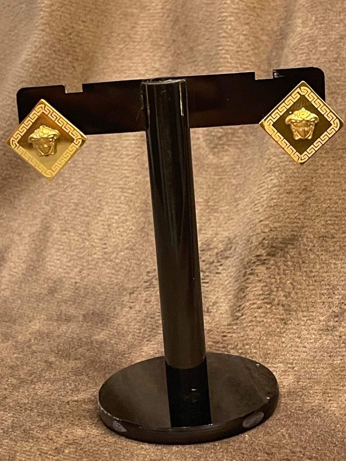 Golden Medusa Earings