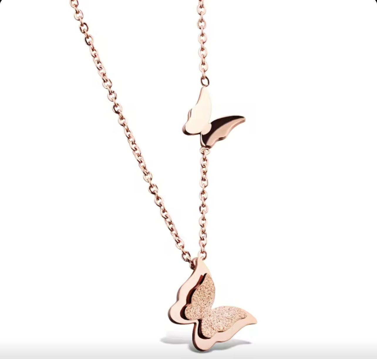 Elegant Butterfly Pendant Necklace