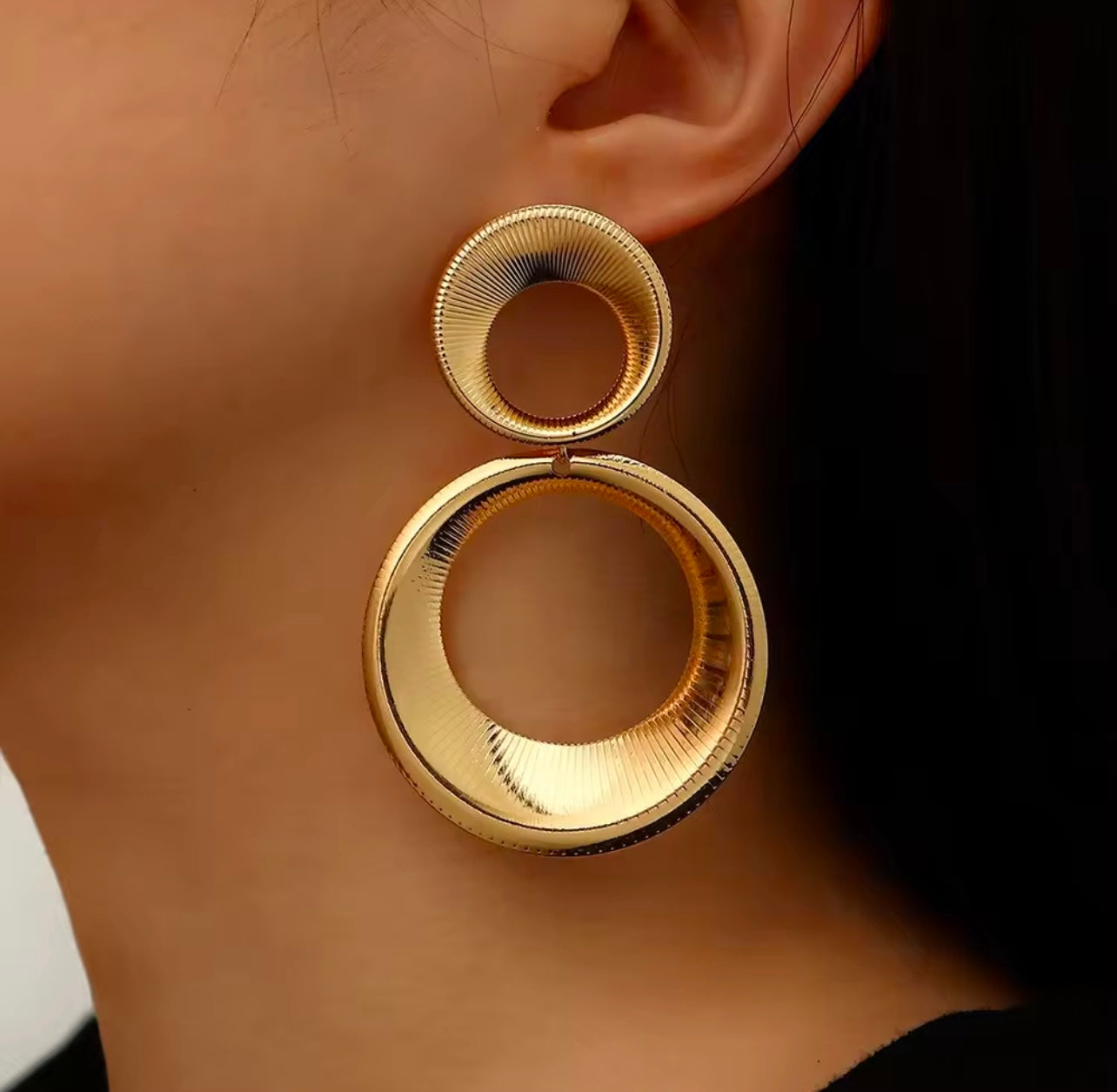 Retro Metal Earring elegant geometric