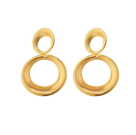 Retro Metal Earring elegant geometric