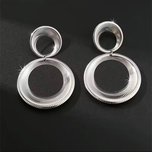 Retro Metal Earring elegant geometric